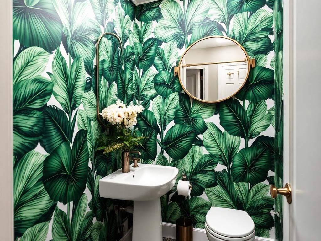 Tropical Powder Room