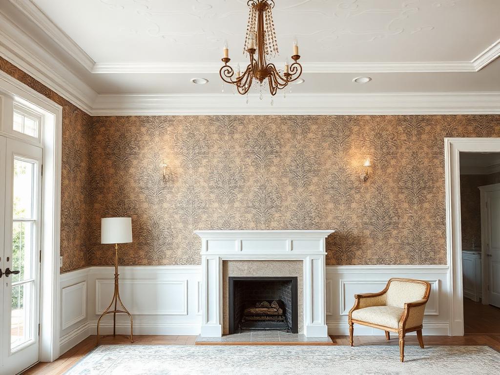 Damask Formal Living Room